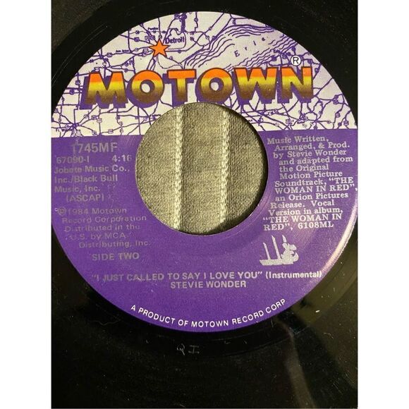 Vintage 1984 Motown Stevie wonder vinyl - Picture 3 of 5